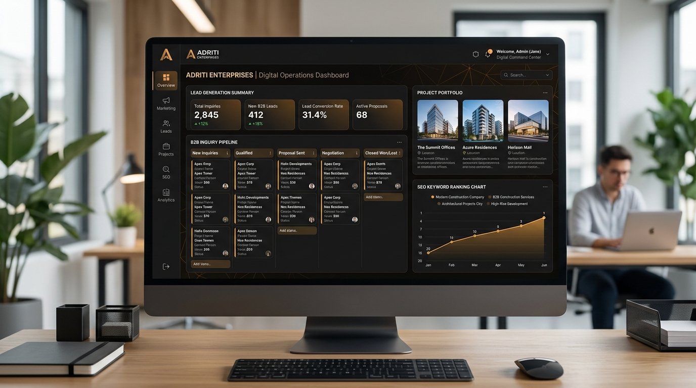 Adriti Enterprises: B2B Construction Digital Engine